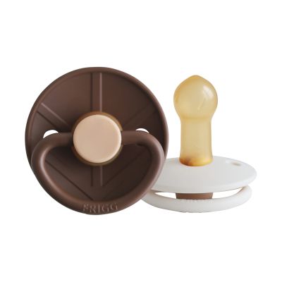 FRIGG Little Viking Fopspeen - 2 stuks - Cocoa/Cream