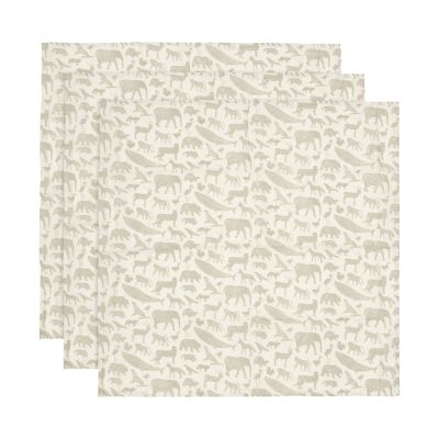 Jollein Animals Multidoek - Hydrofiel - 3 Stuks