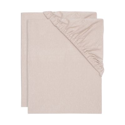 Jollein Jersey Hoeslaken - 60 x 120 cm - 2 Stuks