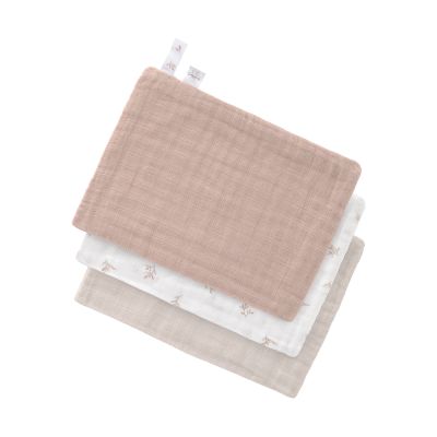 Lässig Miracle Of Nature Leaves Washandjes - 3 Stuks - Muslin