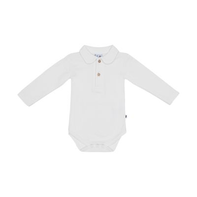 Klein Baby Polo Romper Rib - Natural White