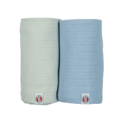 Lodger Hydrofieldoek - 2 Stuks - 110 x 110 cm - Peppermint / Blue Fogg