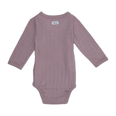 Lodger Solid Overslagromper Lange Mouw - Rose