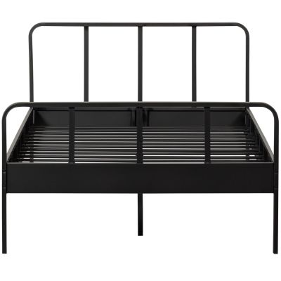  Woood Mees Bed - Twijfelaar - Metaal Zwart - 120x200 cm