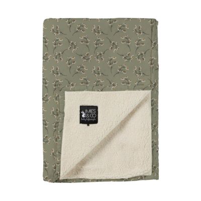 Mies &amp; Co Soft Daisies Wiegdeken - Teagreen - 110 x 140 cm
