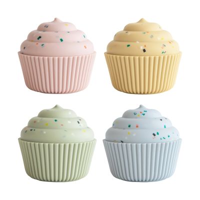 Mushie Cupcake Silicone Mix &amp; Match Speelgoed