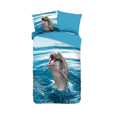 Muller Textiel Good Morning Jump Dekbedovertrek - 140 x 200 / 220 cm - Blue