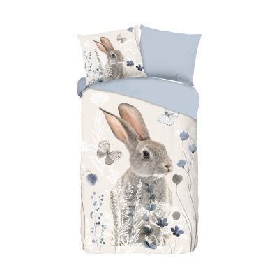 Muller Textiel Good Morning Ravi Dekbedovertrek - 140 x 220 cm - Off-White