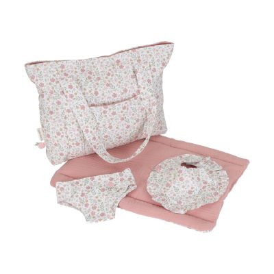 Little Dutch Verzorgingstas - Flowers &amp; Butterflies - Roze