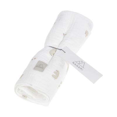 Nanami Polarbear Hydrofiel Luier - 60 x 65 cm - Off White 