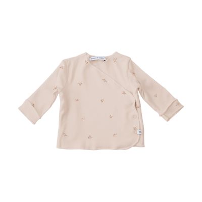 Bamboom T-Shirt Met Overslag - Lange Mouw -  1 Mnd - Olives