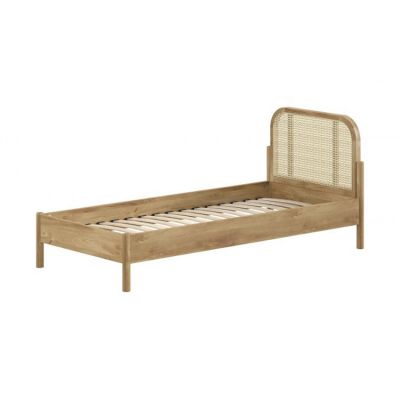 Vipack Bed - Olive - 90x200 cm - Rotan Eik