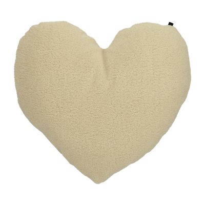 Overseas Heart Shape Teddy Kussen - Off White