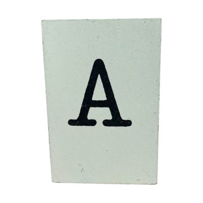 CottonCounts Letter A - Wit