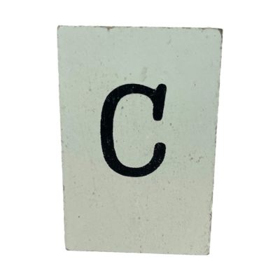CottonCounts Letter C - Wit