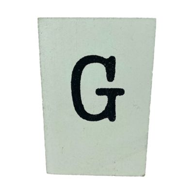 CottonCounts Letter G - Wit