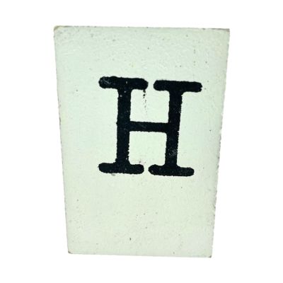 CottonCounts Letter H - Wit