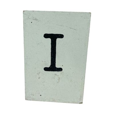 CottonCounts Letter I - Wit