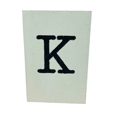 CottonCounts Letter K - Wit