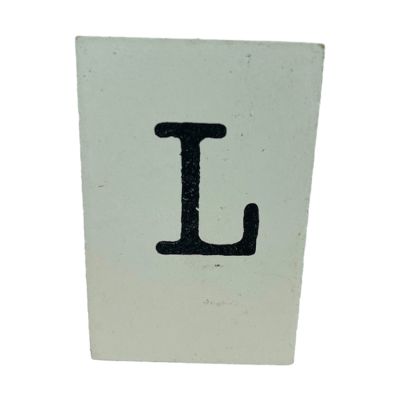 CottonCounts Letter L - Wit