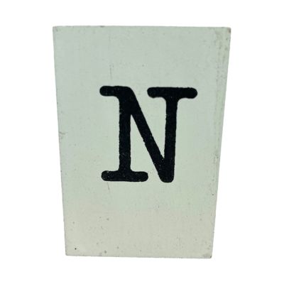 CottonCounts Letter N - Wit