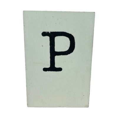 CottonCounts Letter P - Wit