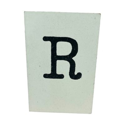 CottonCounts Letter R - Wit