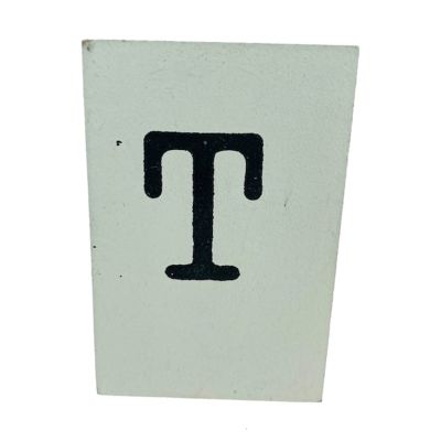 CottonCounts Letter T - Wit