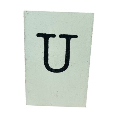 CottonCounts Letter U - Wit