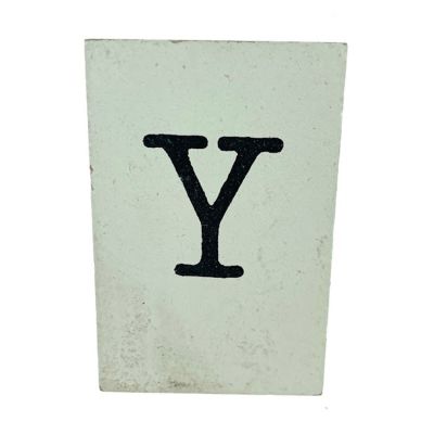 CottonCounts Letter Y - Wit
