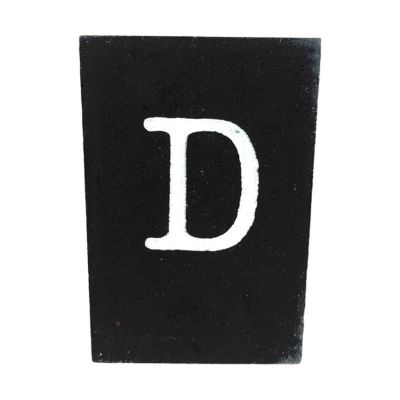 CottonCounts Letter D - Zwart