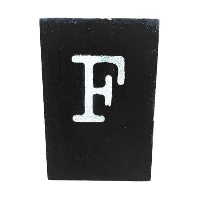 CottonCounts Letter F - Zwart