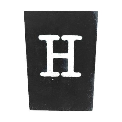 CottonCounts Letter H - Zwart