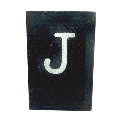 CottonCounts Letter J - Zwart