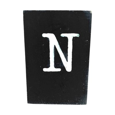 CottonCounts Letter N - Zwart