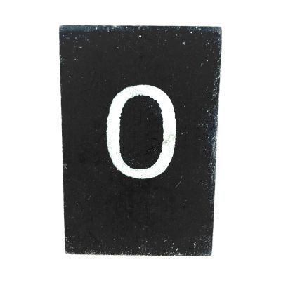CottonCounts Letter O - Zwart