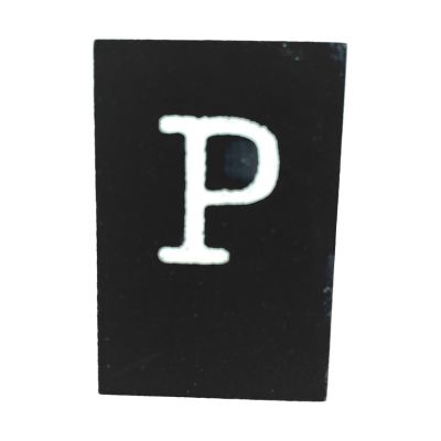 CottonCounts Letter P - Zwart
