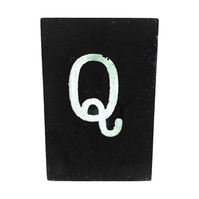 CottonCounts Letter Q - Zwart