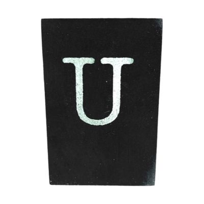 CottonCounts Letter U - Zwart
