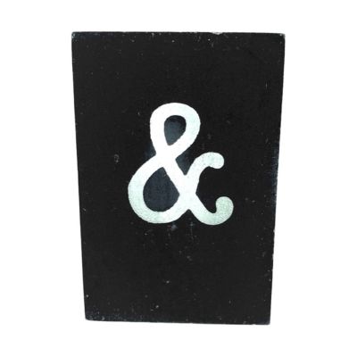 CottonCounts Letter &amp; - Zwart