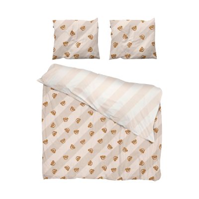 Snurk Teddy Dekbedovertrek – 200 x 200/220 cm – Beige 