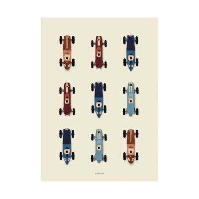 Studio Ditte Poster Raceauto&#039;s - 50 x 70 cm