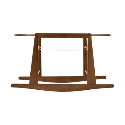 The Little Green Sheep Moses Basket Rocking Stand - Walnut