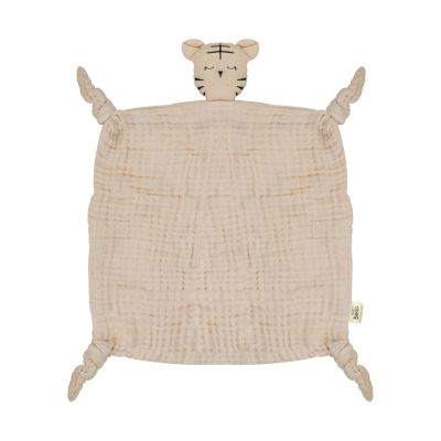 Baby Bello Toby The Tiger Knuffeldoekje - Toasted Almond
