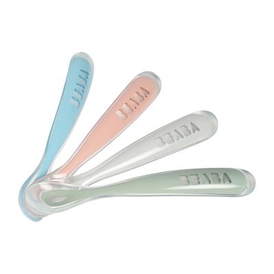 Beaba Siliconen Lepel Eerste Maaltijd 4 Stuks