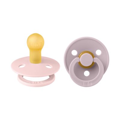 BiBs Fopspeen - Rond - 2 Stuks - 0-6 Mnd - Blossom/Dusky Lilac 