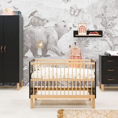 Bopita Floris Babykamer Zwart / Naturel