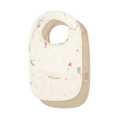 Cam Cam Copenhagen Slabbetjes met Vangzakje - 2-Pack - Carousel