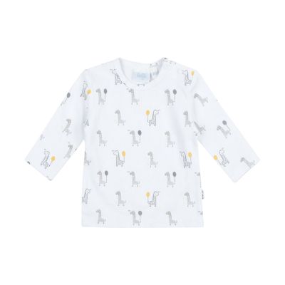 Feetje AOP Giraffe T-Shirt Lange Mouwen Wit