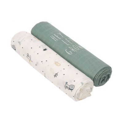 Laessig Garden Explorer Swaddle 2 Stuks
